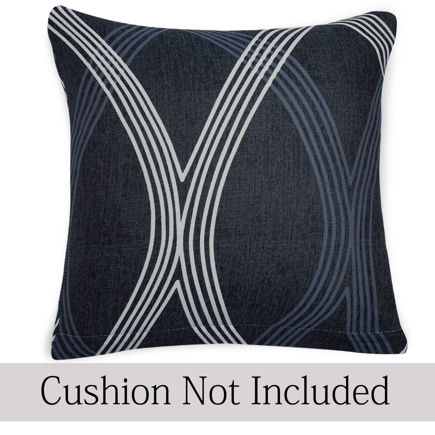 Stretchable Pack of 2 Cushion Cover 16x16, Shadow Grey