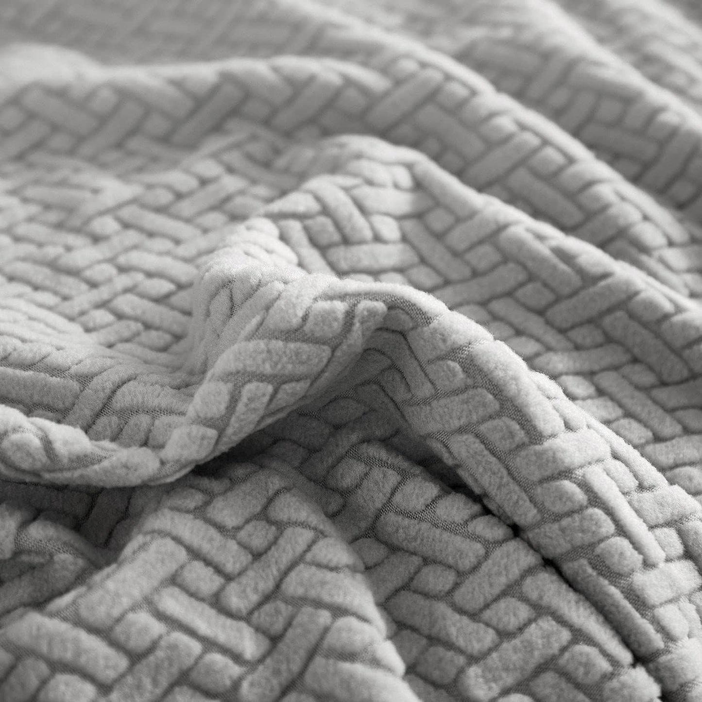 2026 Polar Fleece Sofa Cover : Grey