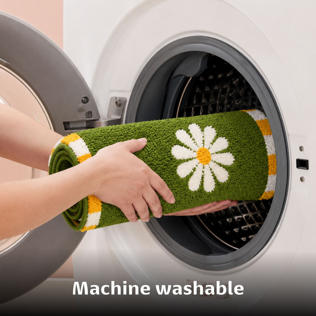 Blossom Green Bathroom Mat