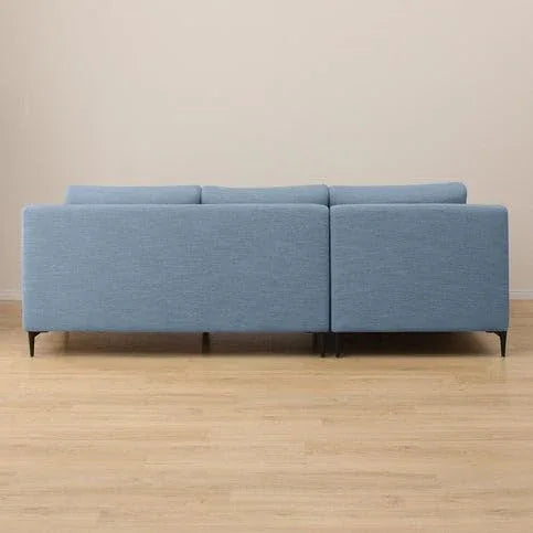Flora 4 Seater L Shape Fabric Sofa For Living Room