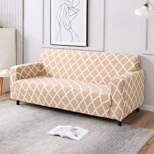 Buy washable sofa covers online in Dombivli & across India – available for 3-seater, 5-seater & L-shape sofas in multiple colors like grey, blue, beige, brown & floral prints – Super Furnishing
