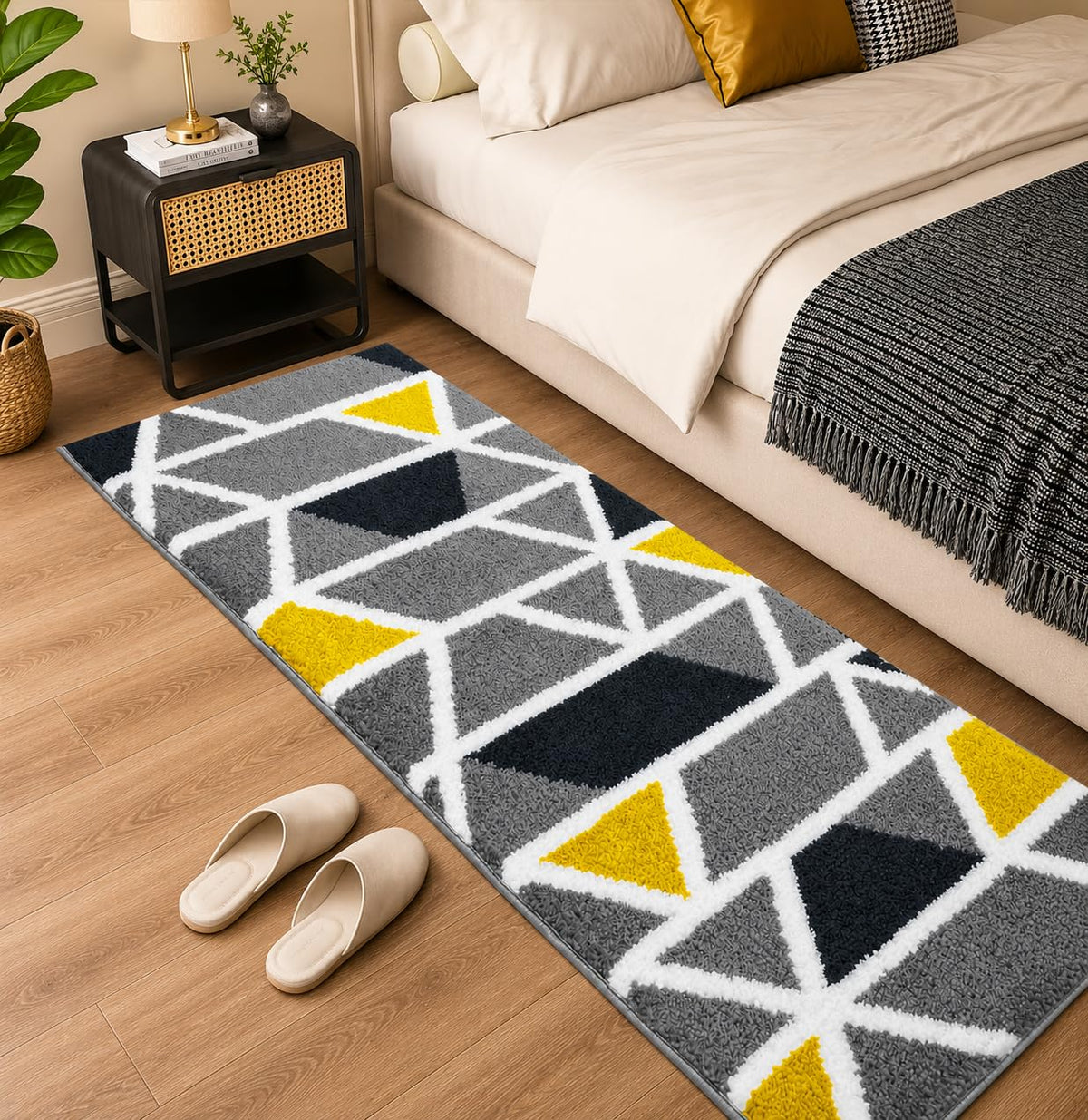 Mosaic Grey Runner Mat