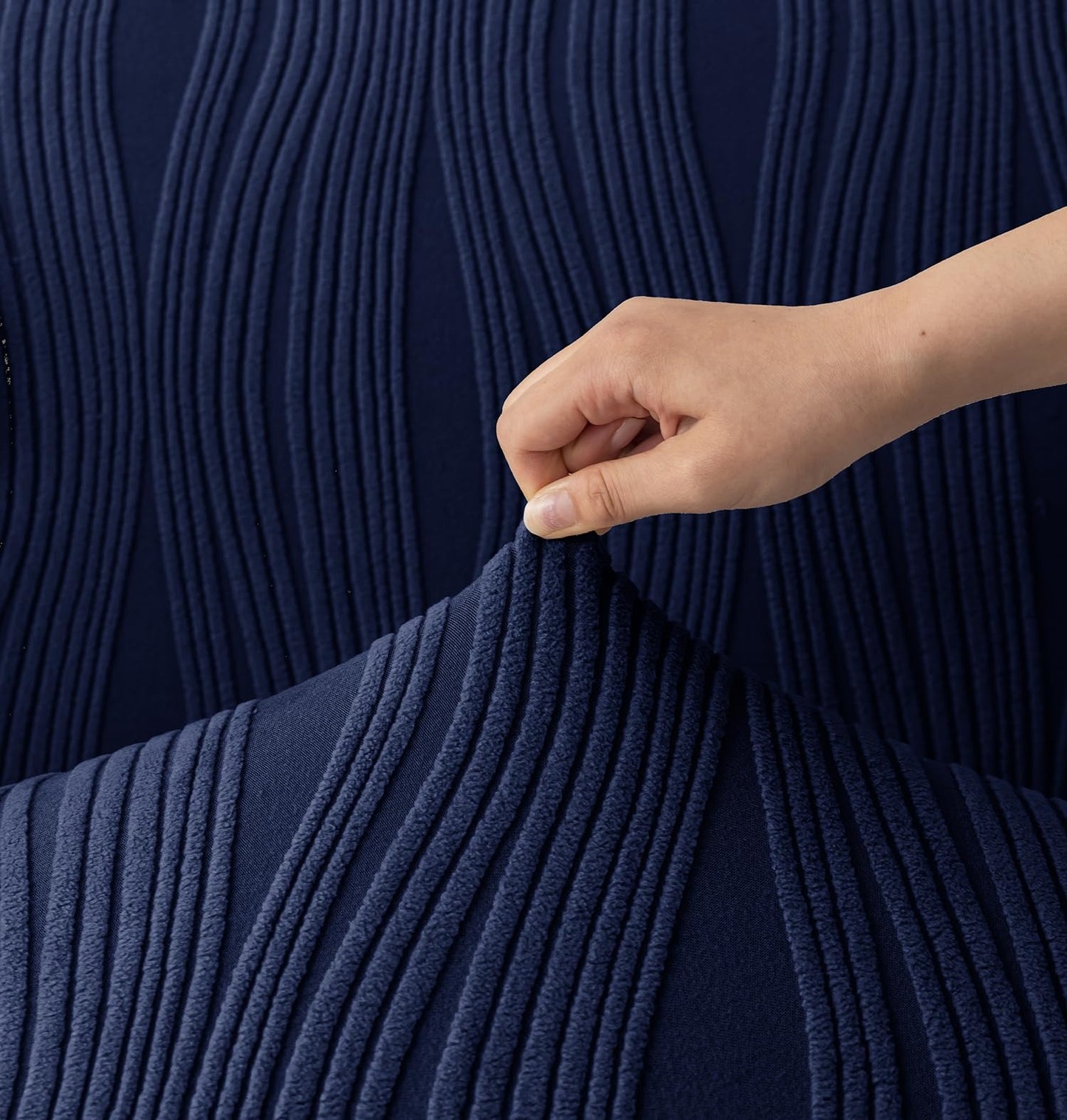 ROYAL BLUE JAPANESE JACQUARD - Luxury Quality Strechable & Waterproof Dust-proof Sofa Cover