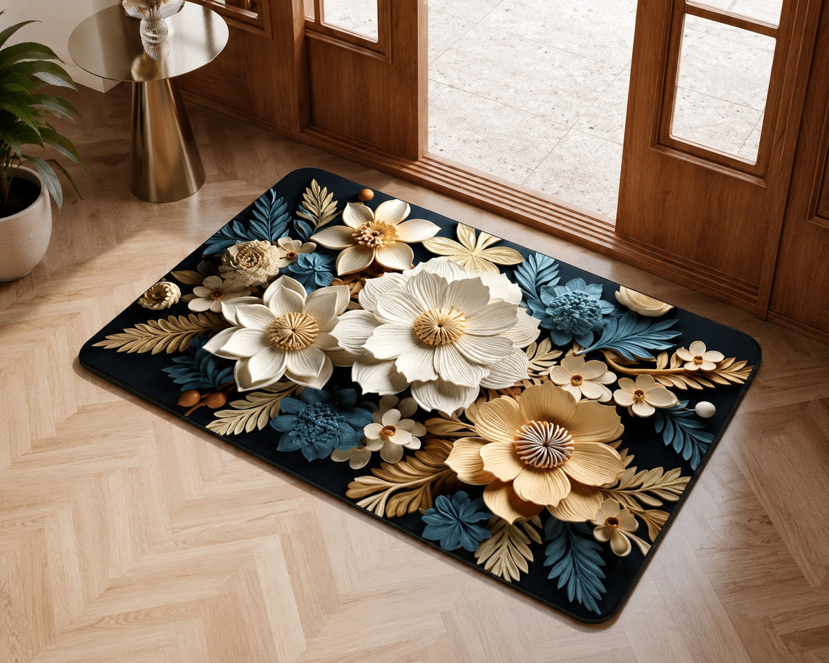 7 d BATH MATH FLOWER DESIGN1 SUPER FURNISHING