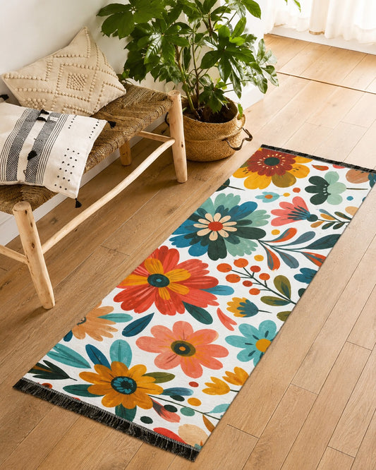 Mosaic Blue Runner Mat