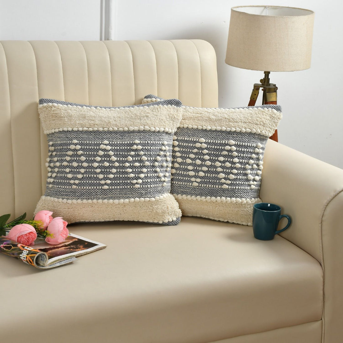Bohemian Decor Hand Crafted Throw Cushion Covers 16”x 16”
