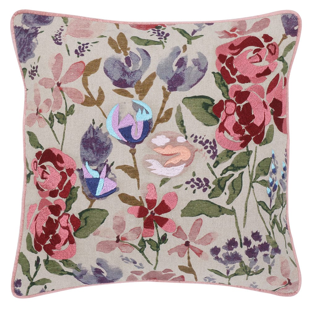 Embroidered Cushion Cover