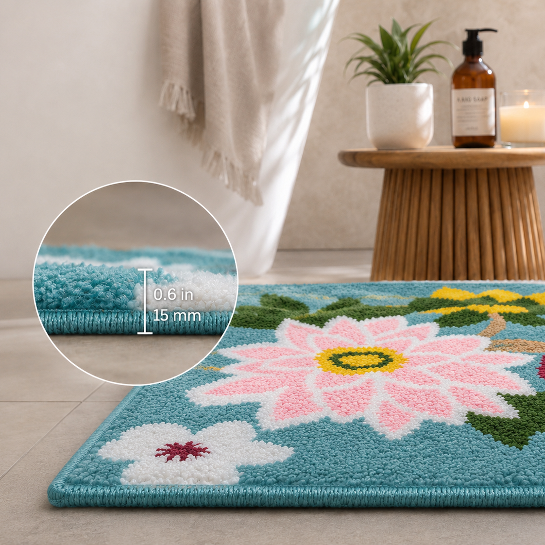 Nature Peacock Runner Mat