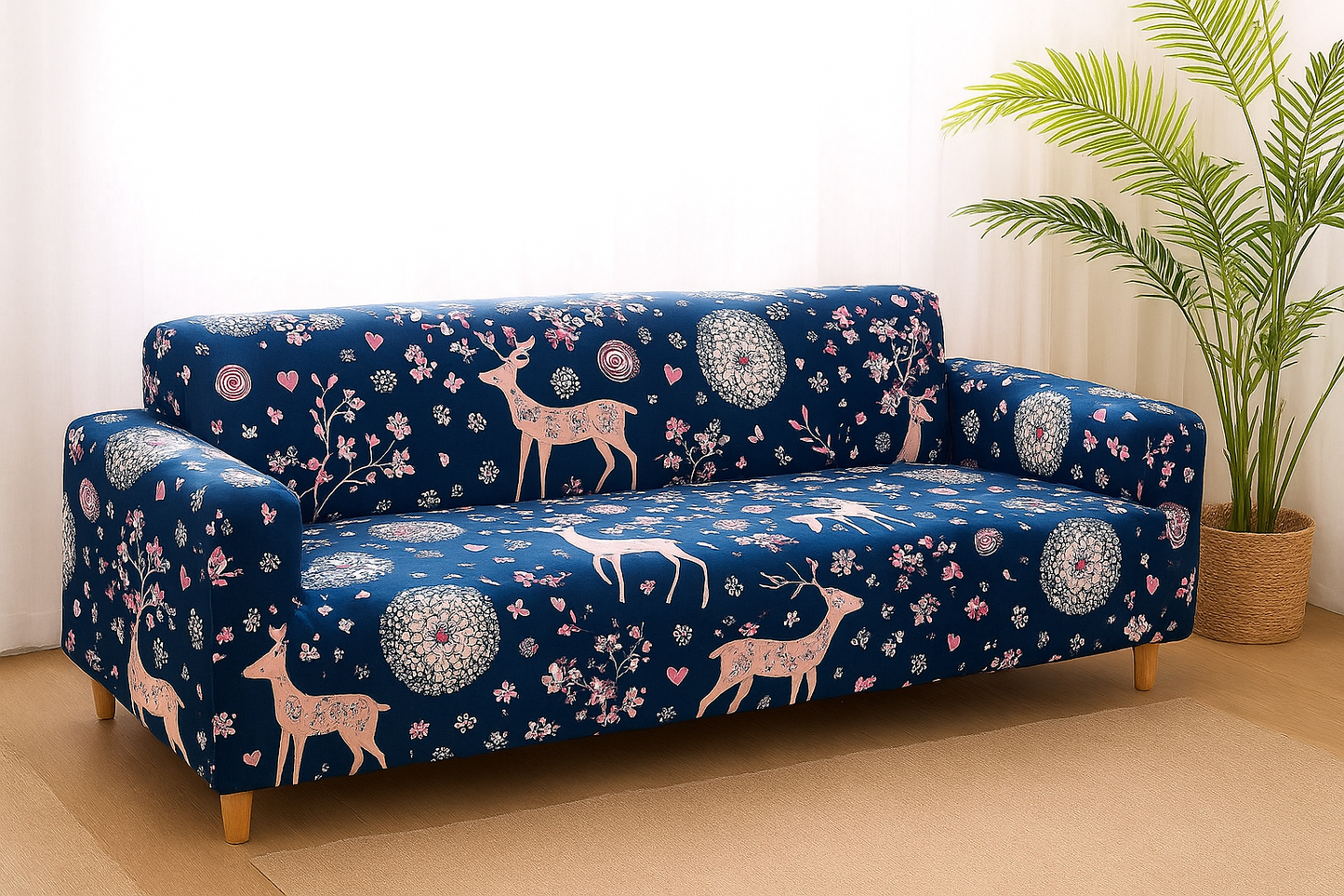 Cream Diamond - Luxury Quality Strechable & Dust-proof Sofa Cover