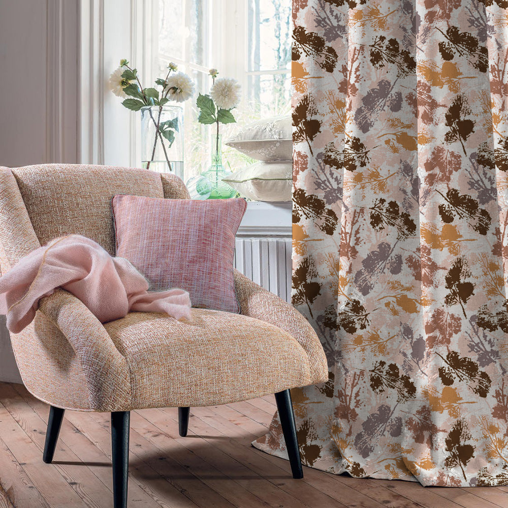 Elegant Abstract Print Matt Finish Room Darkening Curtain Set of 2 -  MTDS271C