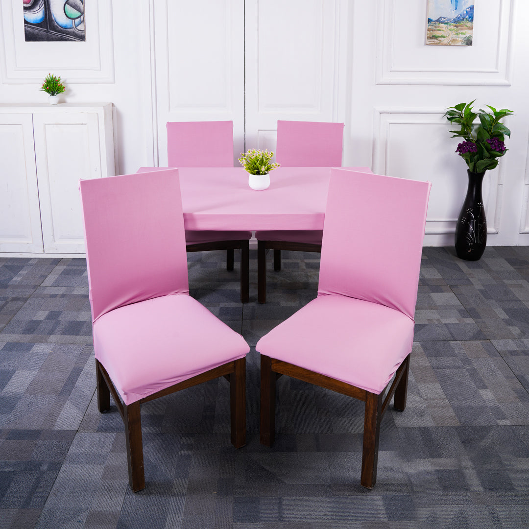 Flamingo Chair Table Covers - Dustproof, Stain-Free, Machine Washable & Water Resistant