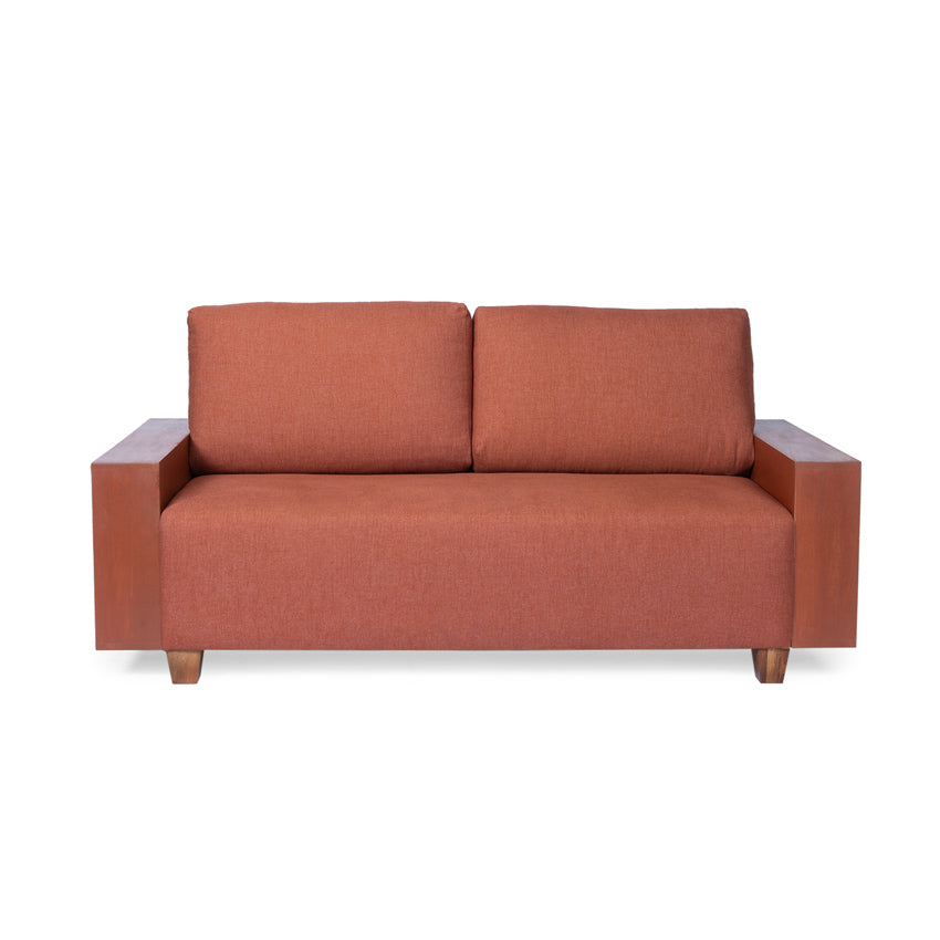 Noah Large 2 Seater Sofa with Wooden Handrest
