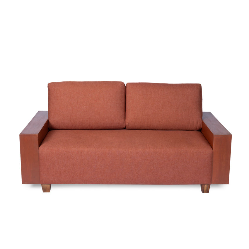 Noah Large 2 Seater Sofa with Wooden Handrest