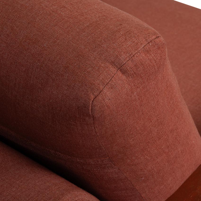 Noah Large 2 Seater Sofa with Wooden Handrest