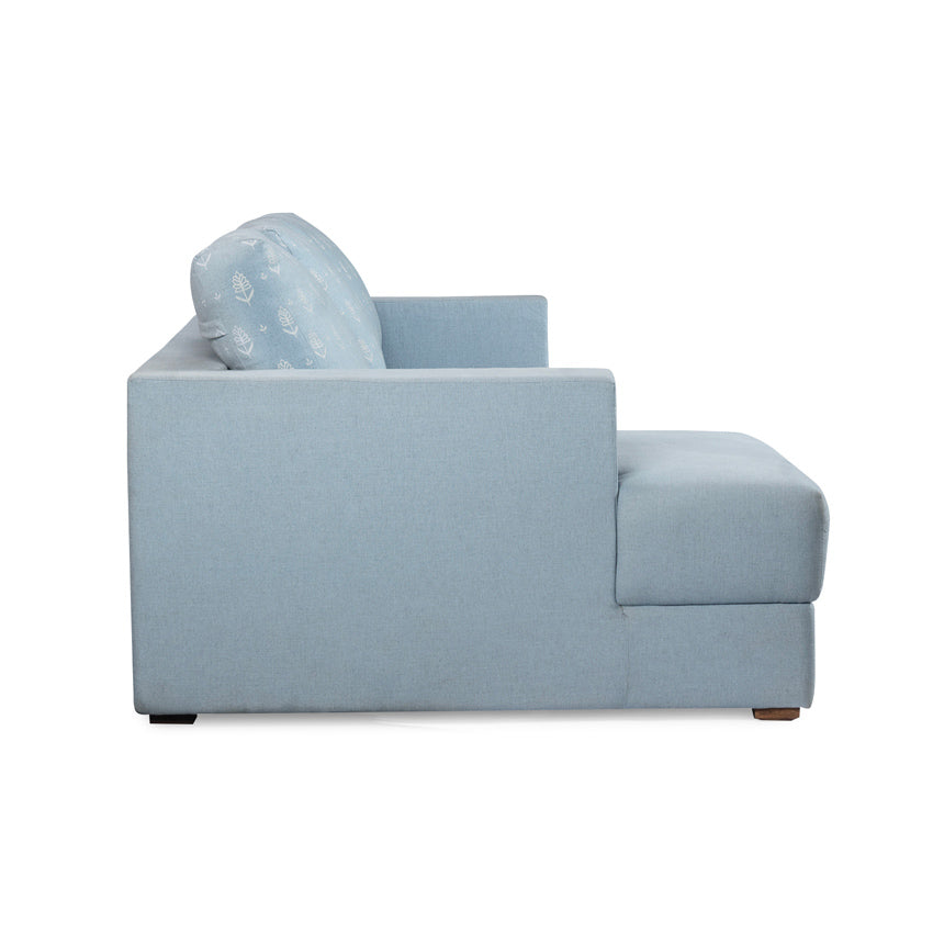 Claire Upholstered Sofa With Chaise Sectional - Linen Fabric