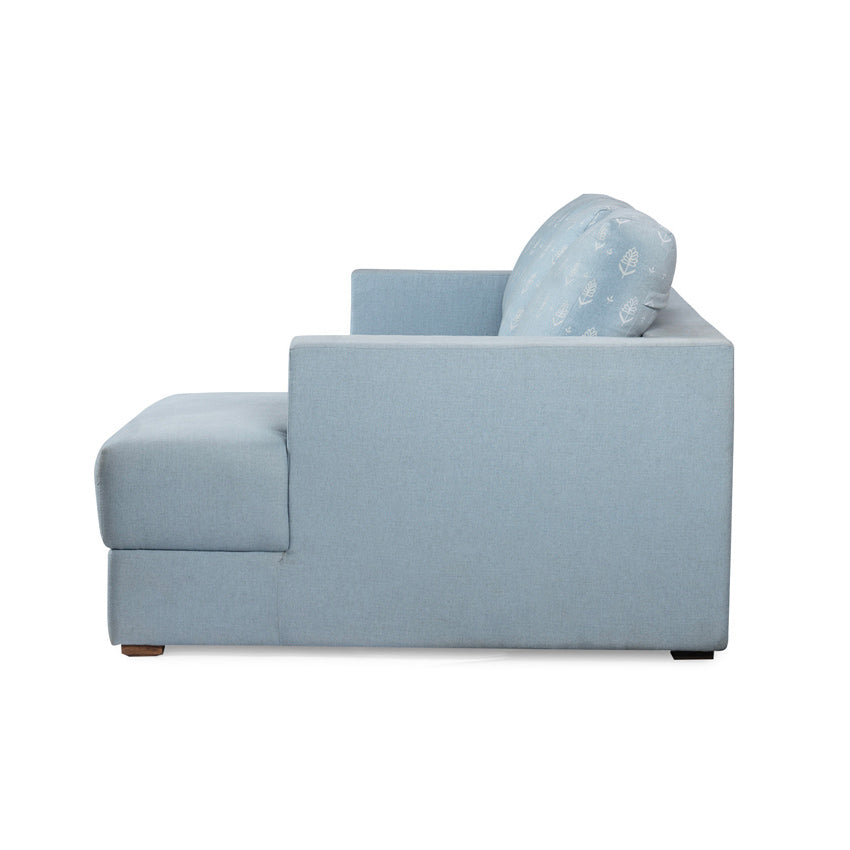 Claire Upholstered Sofa With Chaise Sectional - Linen Fabric