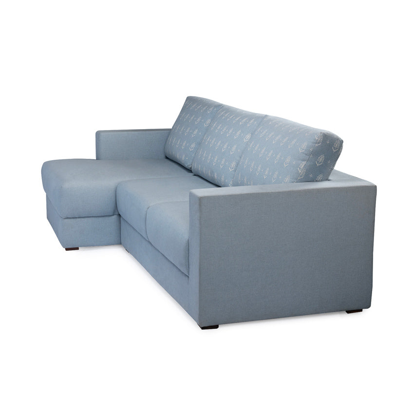 Claire Upholstered Sofa With Chaise Sectional - Linen Fabric