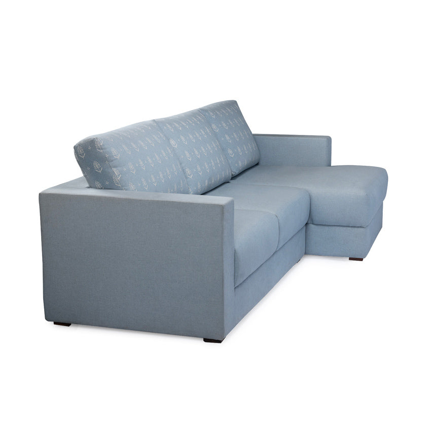 Claire Upholstered Sofa With Chaise Sectional - Linen Fabric