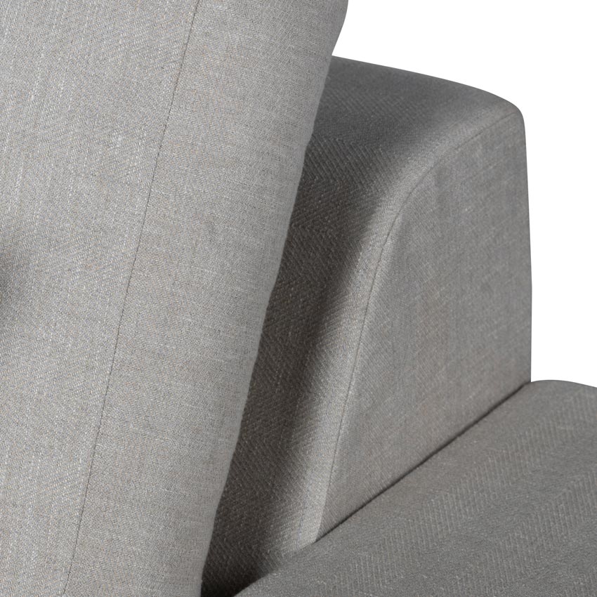 Valentina 1 Seater Sofa With Sheesham Wood Base & Linen Fabric