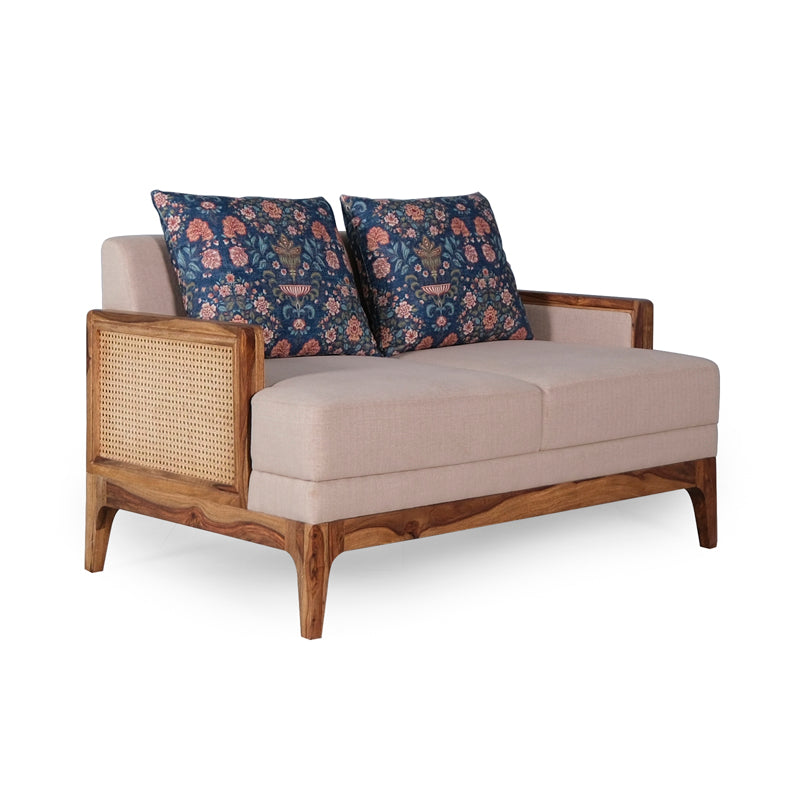 Arbor Rattan Sofa 2 Seater Textured Ivory
