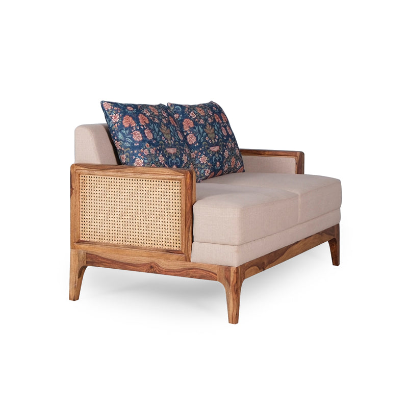 Arbor Rattan Sofa 2 Seater Textured Ivory