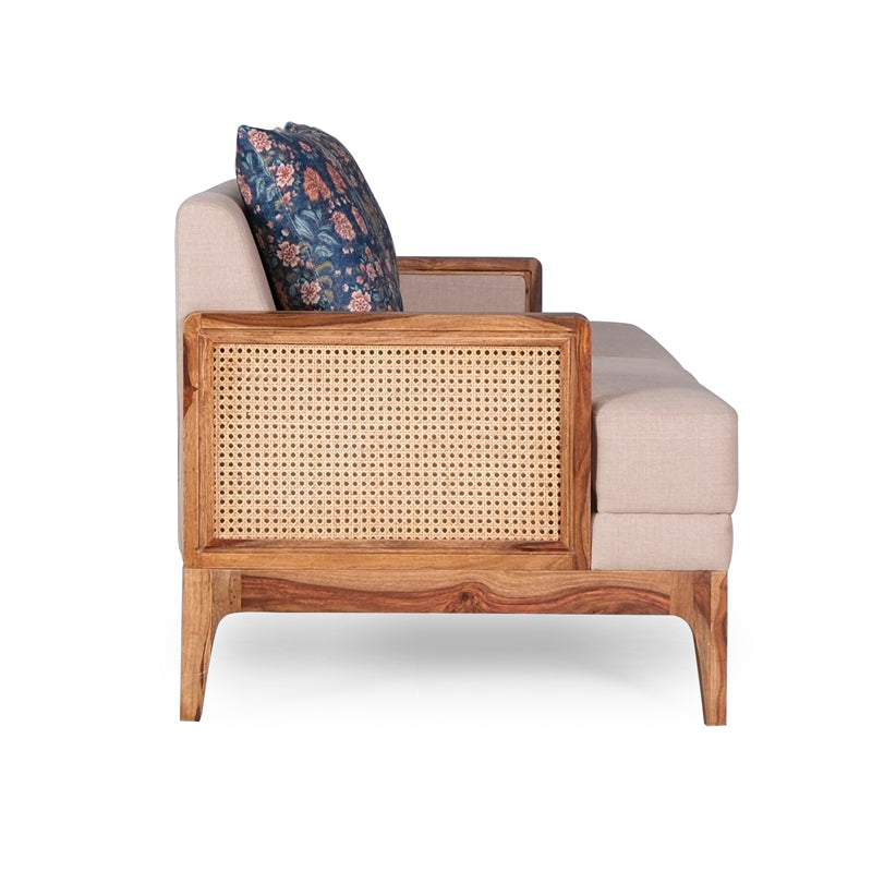 Arbor Rattan Sofa 2 Seater Textured Ivory