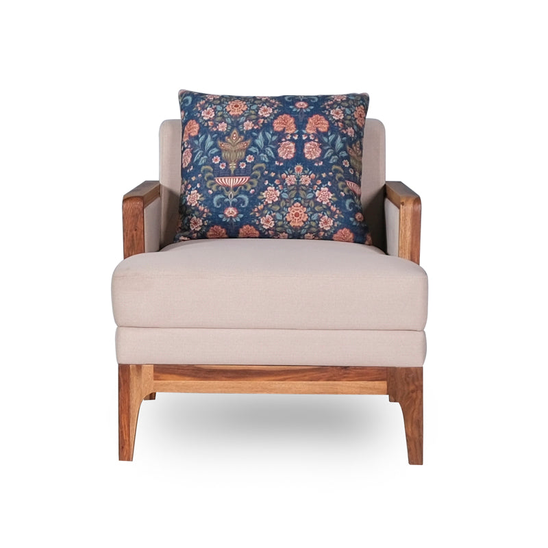 Arbor Rattan Sofa 1 Seater Textured Ivory