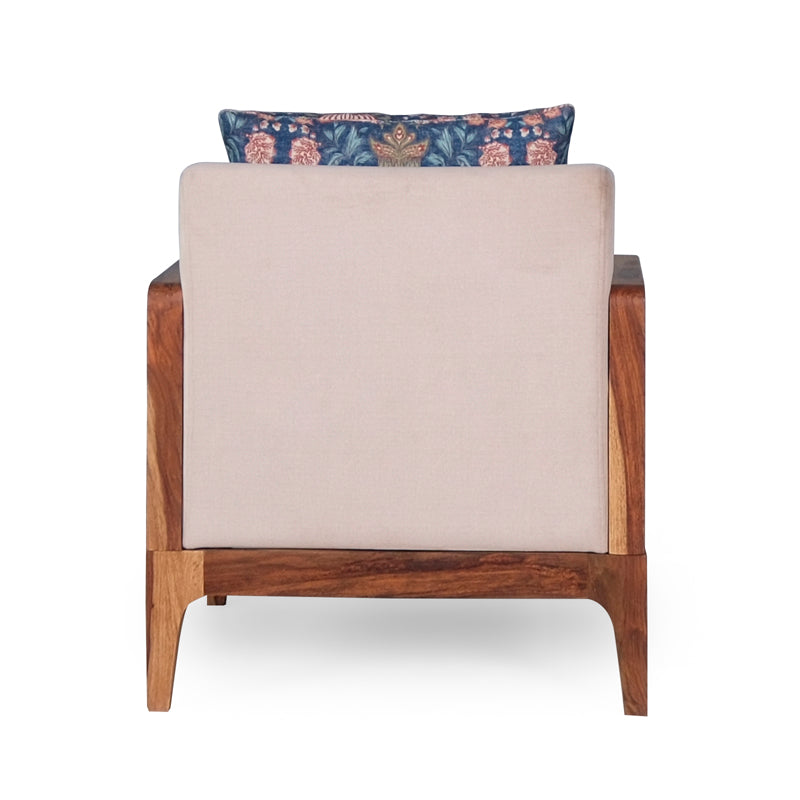 Arbor Rattan Sofa 1 Seater Textured Ivory