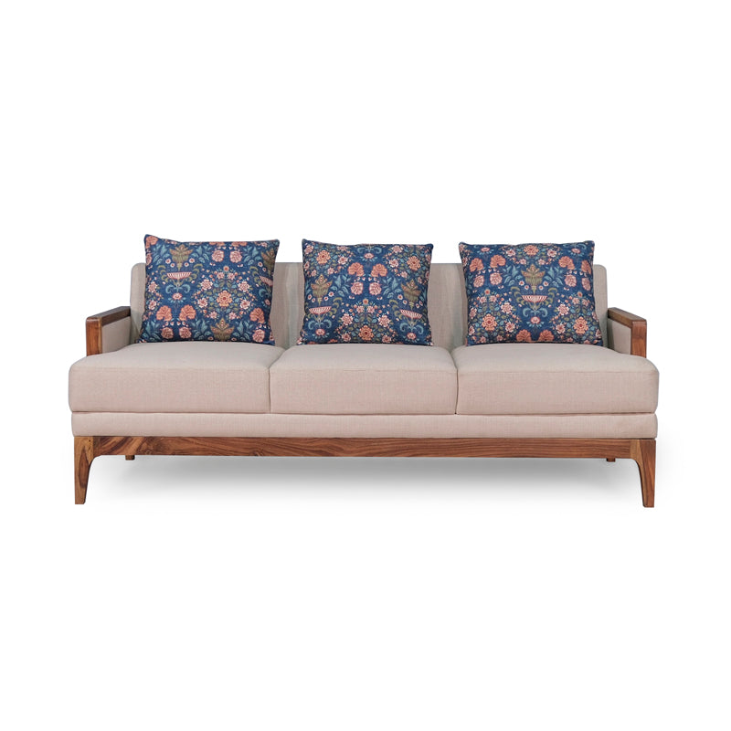 Arbor Rattan Sofa 3 Seater Textured Ivory