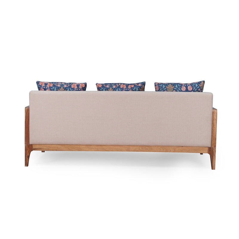 Arbor Rattan Sofa 3 Seater Textured Ivory