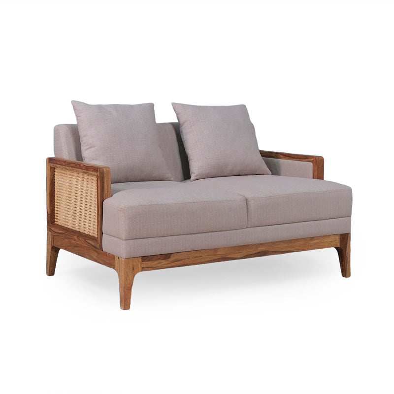 Arbor Rattan Sofa 2 Seater Textured Light Brown