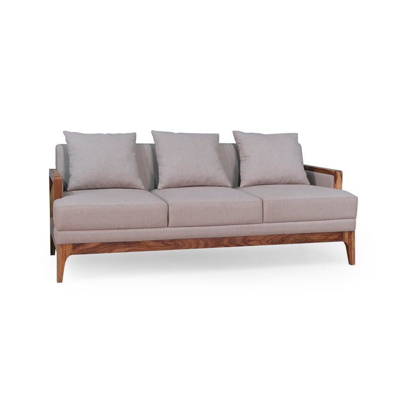 Arbor Rattan Sofa 3 Seater Textured Light Brown