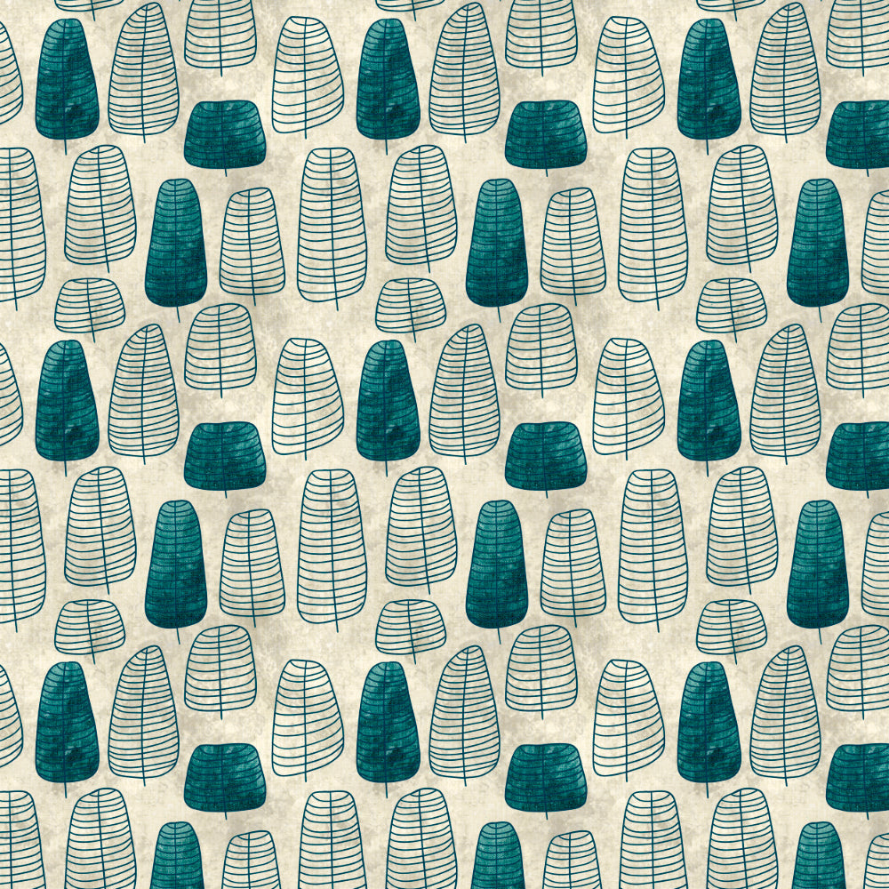 Elegant Floral Print Room Darkening Curtains- Set of 2 -DS 468A