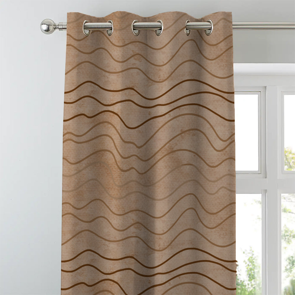 Geometric Room Darkening Curtain Set of 2 - DS469 D