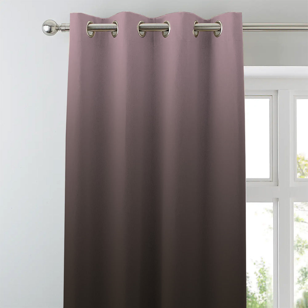 Elegant Ombre Print Room Darkening Curtain Set of 2, FL5