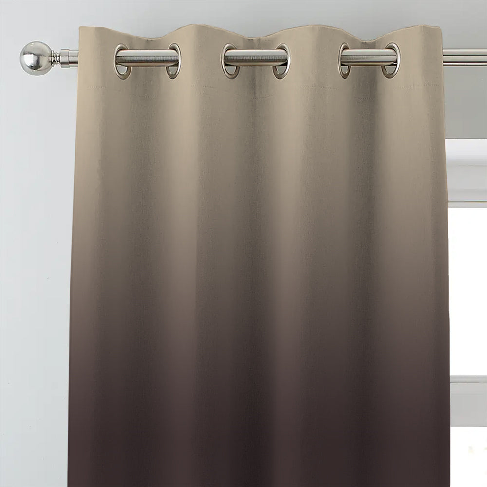 Elegant Ombre Print Room Darkening Curtain - Set of 2 - DSFRDM6