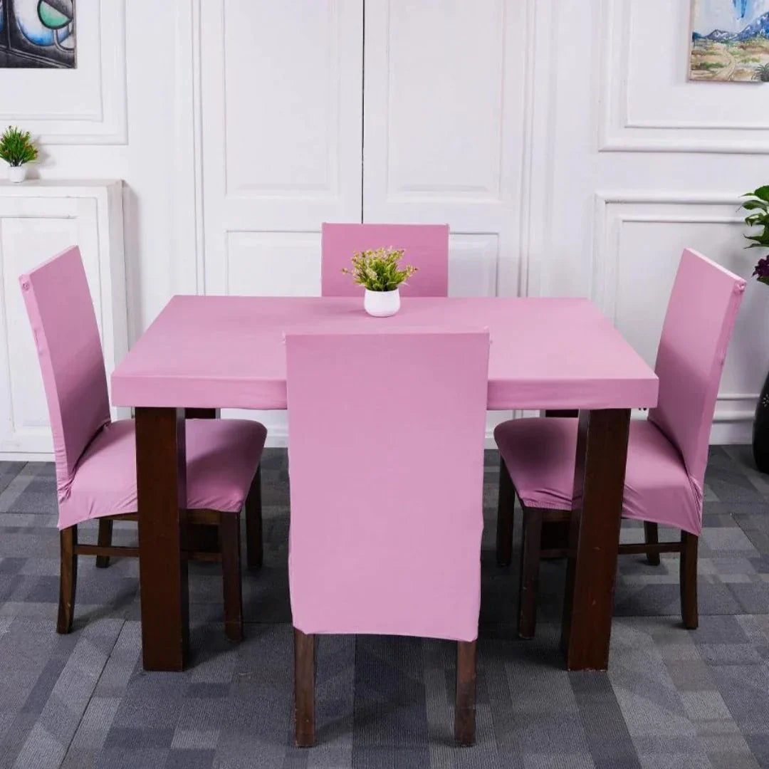 Flamingo Chair Table Covers - Dustproof, Stain-Free, Machine Washable & Water Resistant
