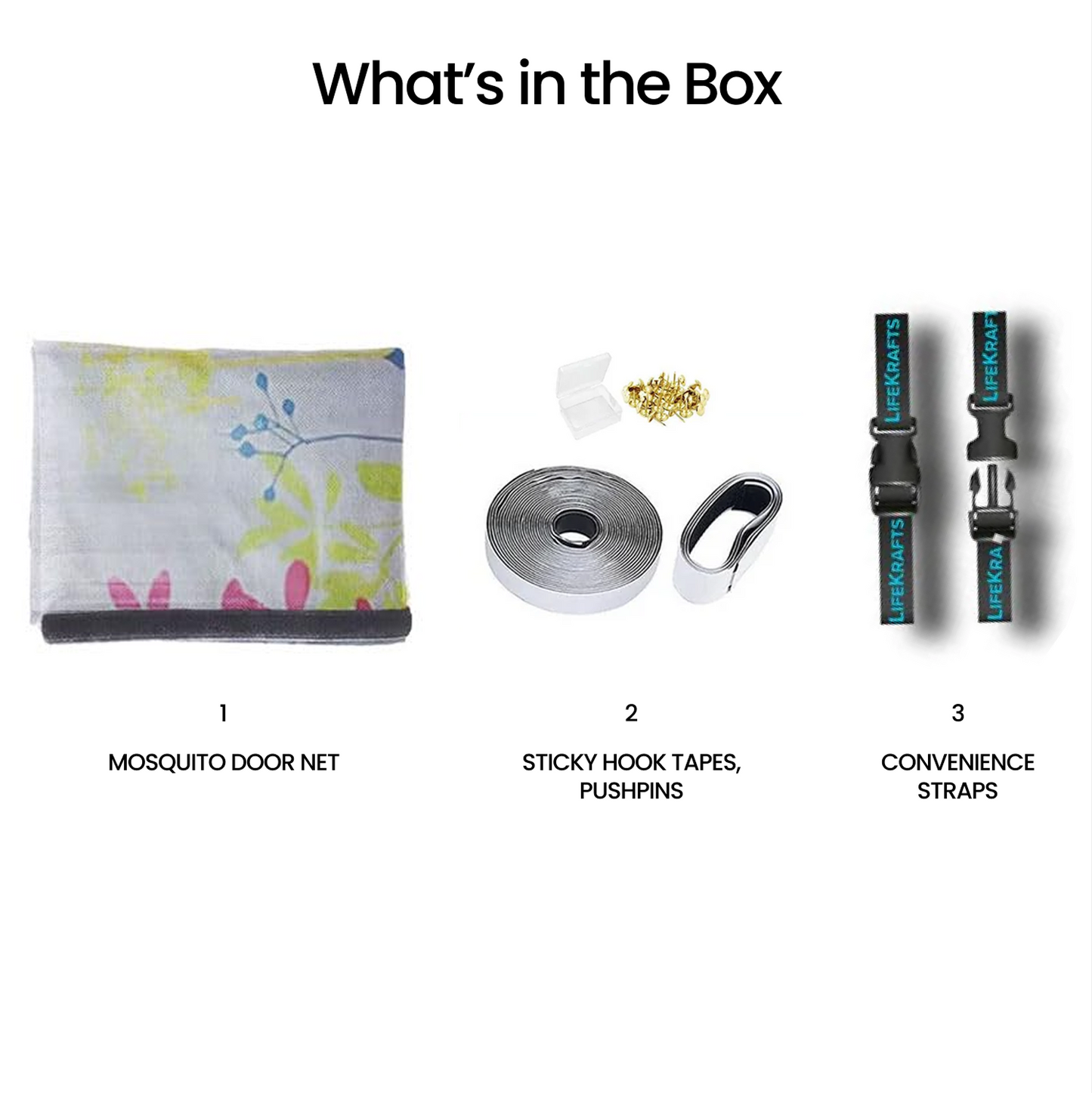 Floral Polyester magnetic Mosquito Net curtain for door