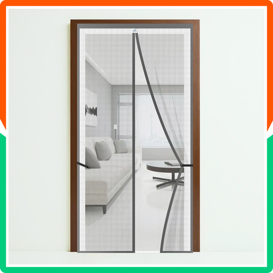 Fiberglass Door Mosquito Net - Grey