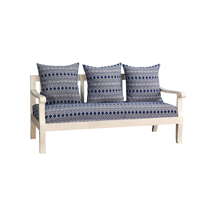 Moroccan Blue 3 seater Sofa