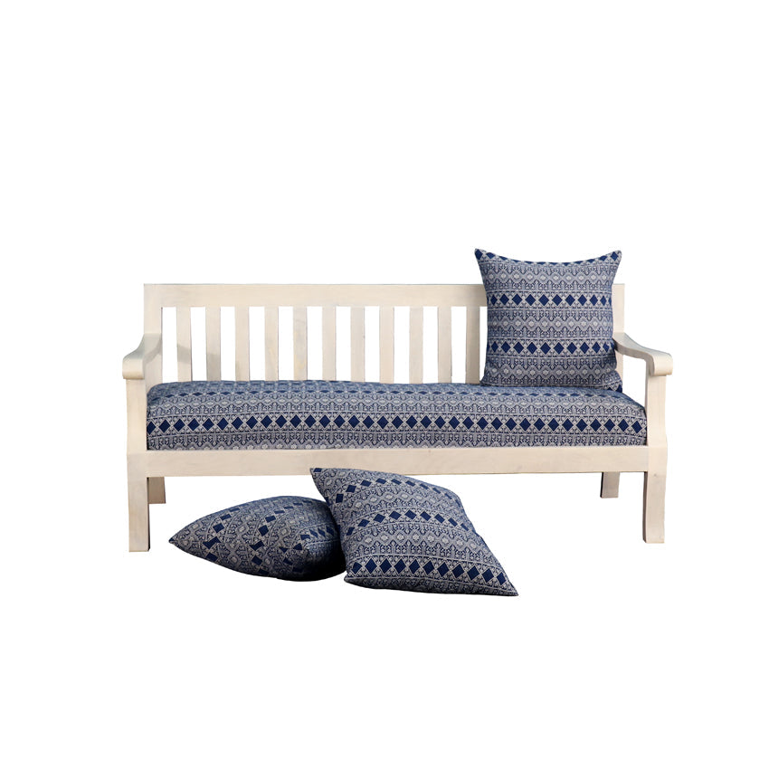 Moroccan Blue 3 seater Sofa