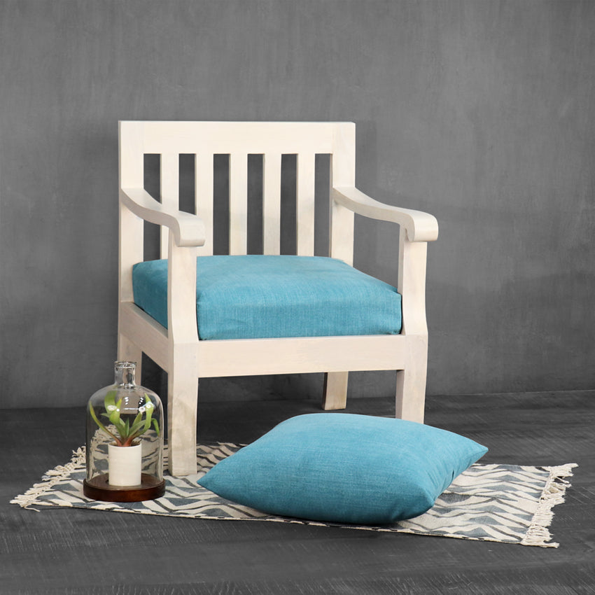 Breezy Blue Single Seater Sofa