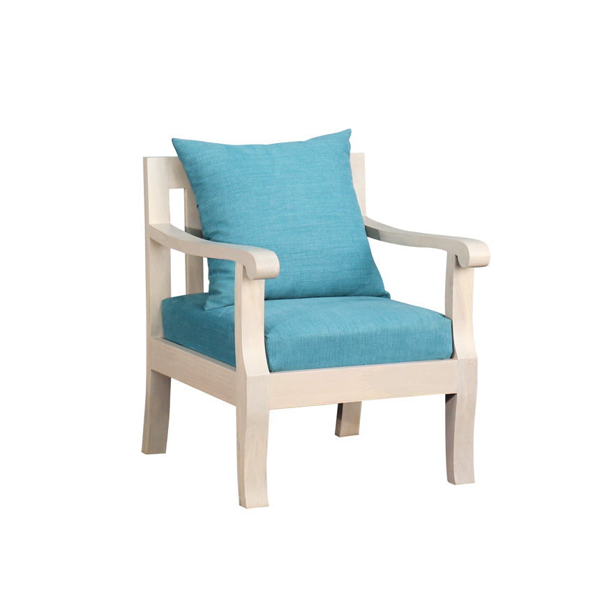 Breezy Blue Single Seater Sofa