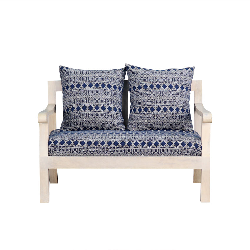 Moroccan Blue Two Seater Sofa