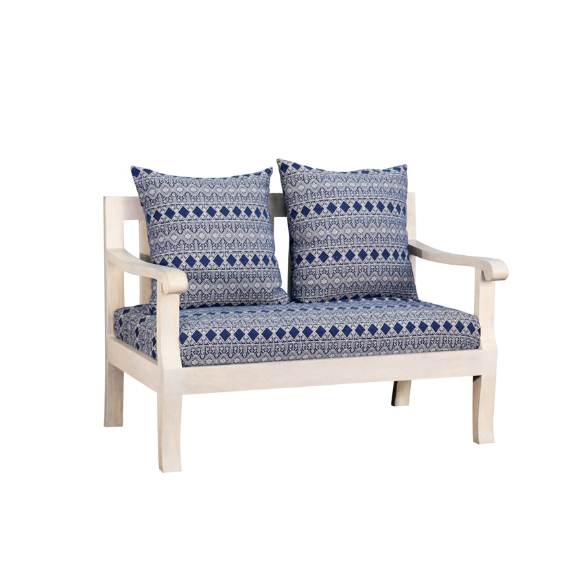 Moroccan Blue Two Seater Sofa