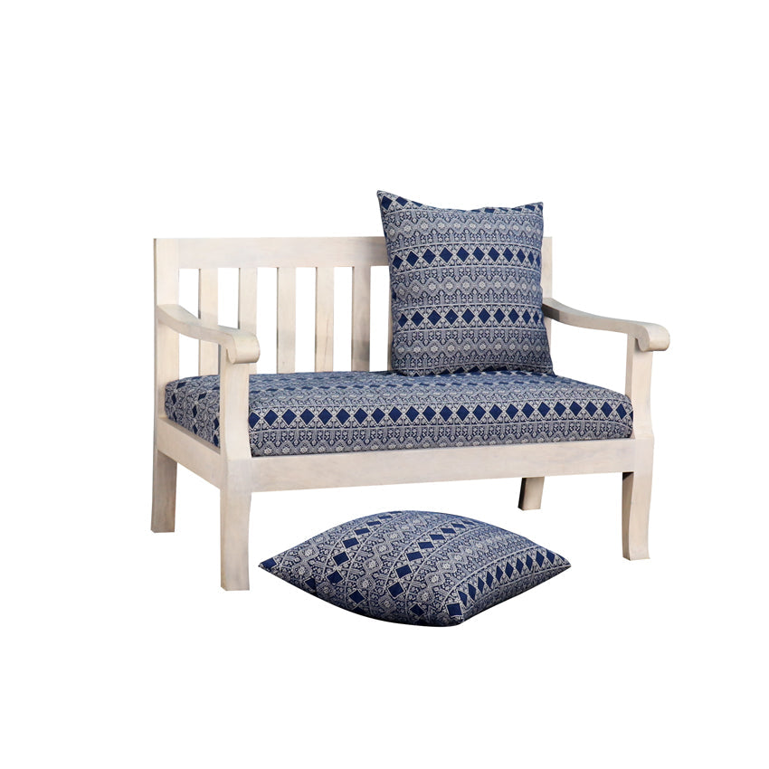 Moroccan Blue Two Seater Sofa