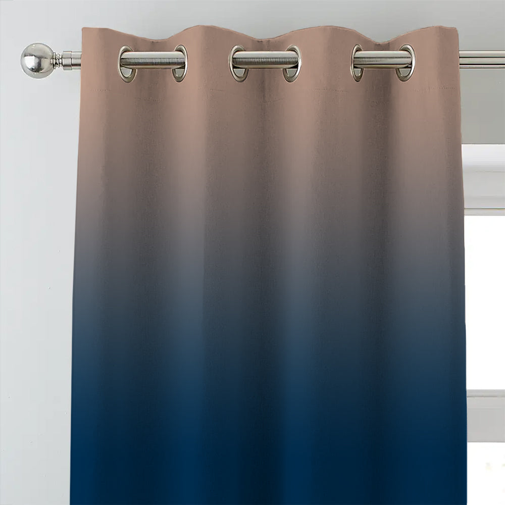 Elegant Ombre Print Room Darkening Curtain - Set of 2 - DSMR2