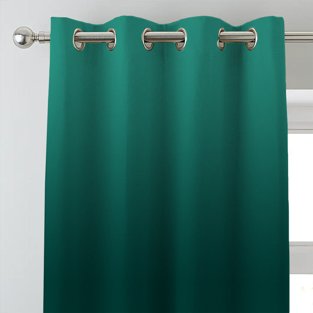 Elegant Ombre Print Room Darkening Curtain - Set of 2 - DSMR7
