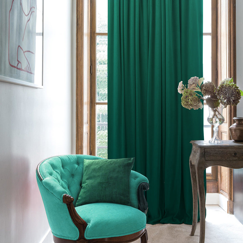 Elegant Ombre Print Room Darkening Curtain - Set of 2 - DSMR7