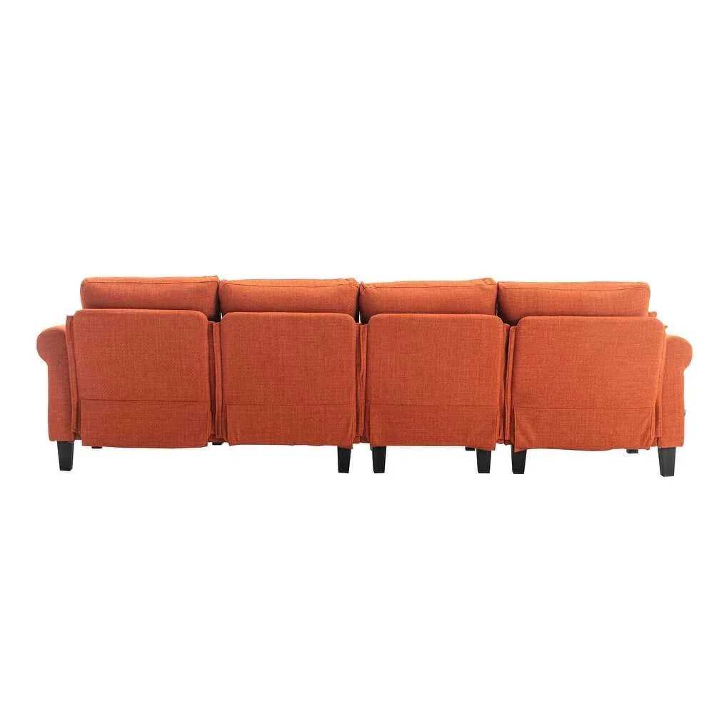 Moria 6 Seater L Shape Modular Fabric Sofa For Living Room